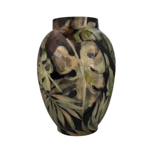 VASE LEAVES DESIGN JAR