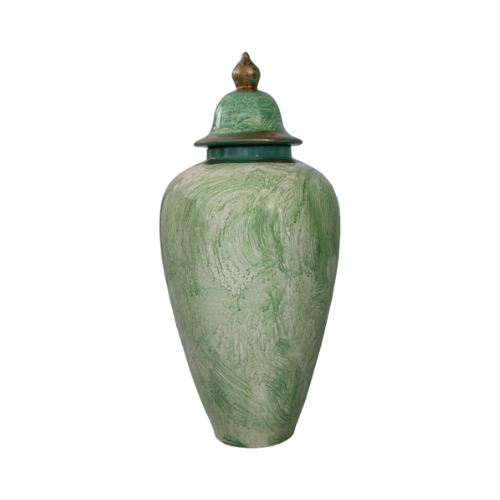 VASE LIGHT GREEN JAR TYPE
