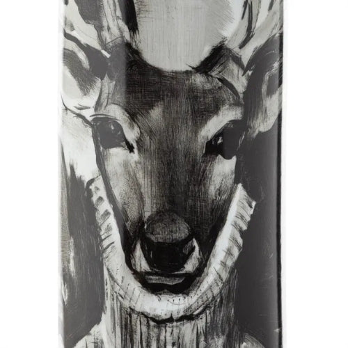 HANDPAINTED ANIMAL PORCELEIN VASE