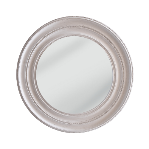 MIRROR ROUND STONE GRAY