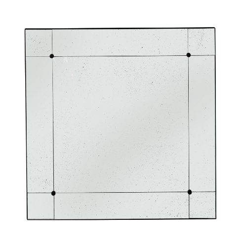 MIRROR SQUARE METAL BLACK
