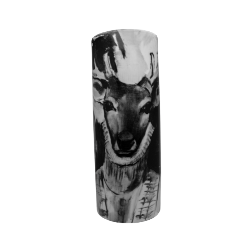 HAND PAINTED ANIMAL PORCELAIN VASE
