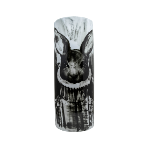HANDPAINTED ANIMAL PORCELAIN VASE