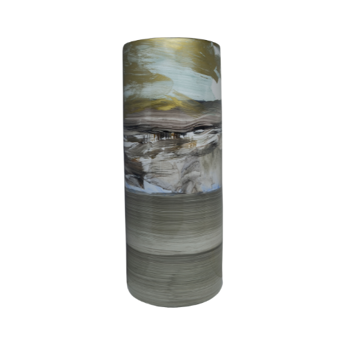 VASE LIGHT BROWN AND LIGHT DESIGN