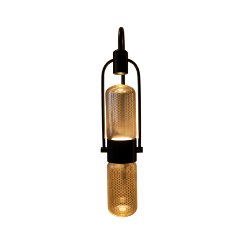 WALL LAMP BRUSHED BLACK FINISH