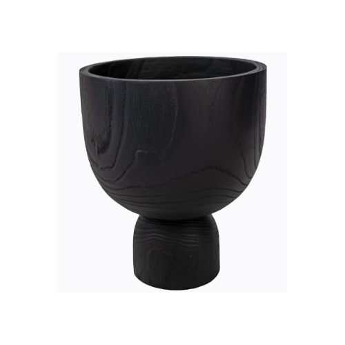 WOODEN DECORATIVE VASE