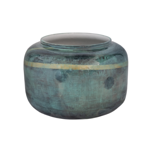 VASE FADED GREENSHORT