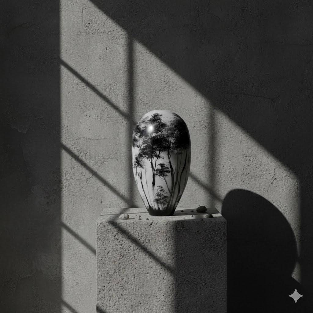 VASE DESIGN BLACK AND WHITE