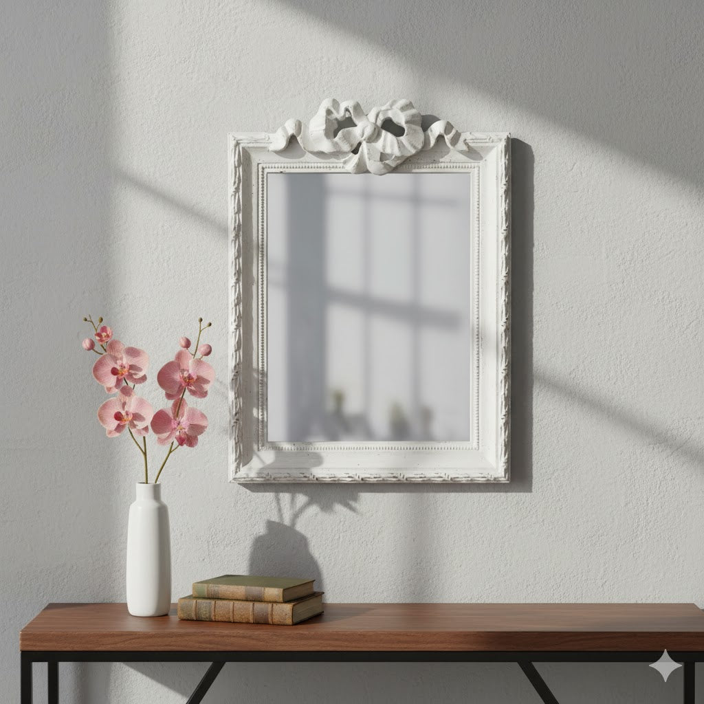 MIRROR RECTANGULAR STONE GRAY